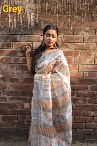 Light Weight Soft Tussar Silk Saree 